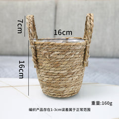 Creative Woven Rattan Flower Basket