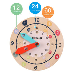 Wooden Play Clock for Early Learning