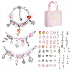 Kids' Ocean-Themed Charm Bracelet Set
