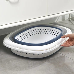 Folding Wall-Mountable Plastic Laundry Basket