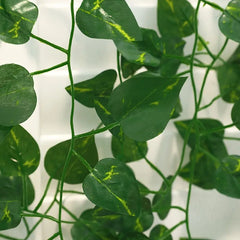12pcs Artificial Green Leaf Hanging Vine
