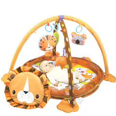 Multifunctional Baby Play Mat w/ Gym Frame & Toys