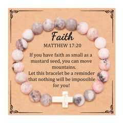 Turquoise Bracelet w/ Small Cross & Ruby Horse