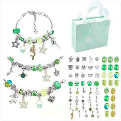 Kids' Ocean-Themed Charm Bracelet Set