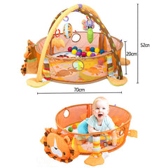 Multifunctional Baby Play Mat w/ Gym Frame & Toys