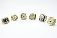 Replica Pittsburgh Steelers Super Bowl Championship Ring Set