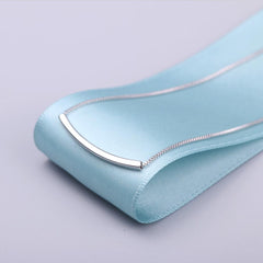 Elegant Curve Silver Plated Necklace
