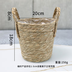 Creative Woven Rattan Flower Basket