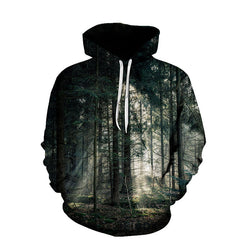 Natural Tree Leaf Casual Hoodies