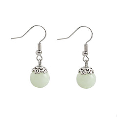 Glow-in-the-Dark Pearl Earrings