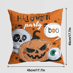 Halloween Spooky Pumpkin Pillow Cover