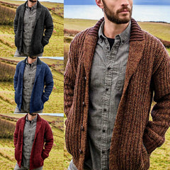 Solid Color Long Sleeve Knit Cardigan