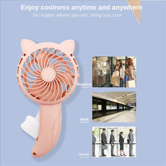 Lovely Cat Hand Press Mini Fan
