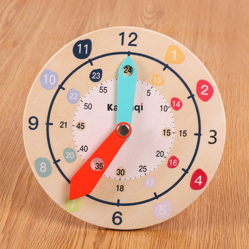 Wooden Play Clock for Early Learning