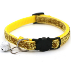 Adjustable Colorful Cat Collar w/ Bell
