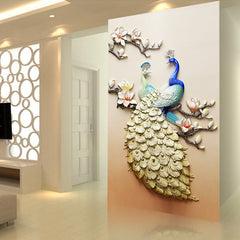 5D Diamond Painting of Peacock