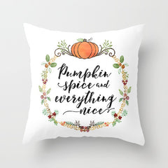 Autumn Pumpkin Pillow Cushion Cover