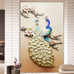 5D Diamond Painting of Peacock