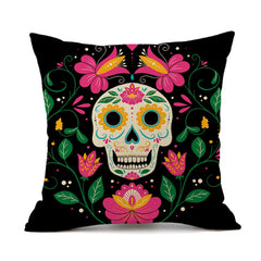 Day of the Dead Theme Printed Pillowcase