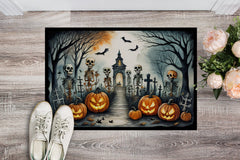 Haunting Skeleton Welcome Mat