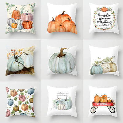 Autumn Pumpkin Pillow Cushion Cover