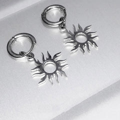 Sunflower Earrings in Stainless Steel