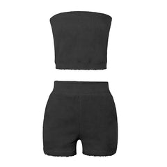 Summer Casual Plush Two-Piece Set