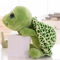 Cute Plush Turtle w/ Big Green Eyes