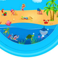 Inflatable Water Splash Mat for Kids' Outdoor Fun