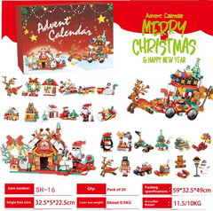 Christmas Countdown Advent Callendar Building Blocks