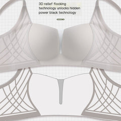 3D Velvet Thin Jelly Bra with Soft Support