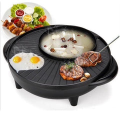 Korean Electric Hot Pot, Multi-functional Grill Pan