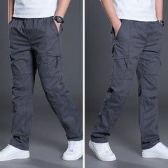 Men's Comfort-Fit Plus-Size Cotton Trousers