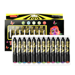 Glow-in-the-Dark Face Paint Crayon Set