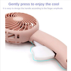 Lovely Cat Hand Press Mini Fan