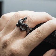 Sleek Open-Style Snake Ring