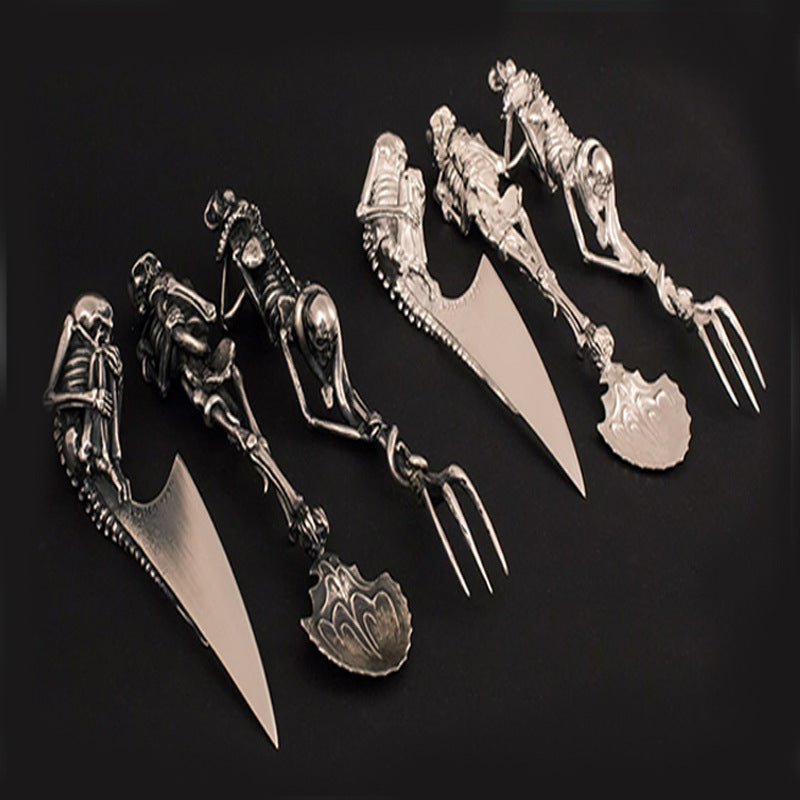 Funny Halloween Knife, Fork, and Spoon Set