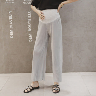 Maternity Wide-leg Casual Trousers