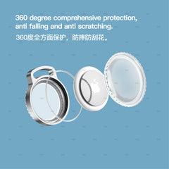 AirTag Metal Protective Case with Keychain