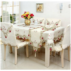 Modern Simple Polyester Embroidered Table Runner
