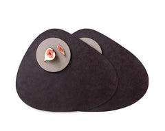 Waterproof Leather Placemat w/ Heat Insulation Pad