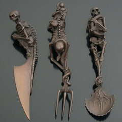 Funny Halloween Knife, Fork, and Spoon Set