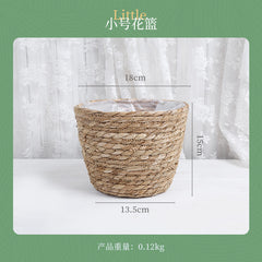 Creative Woven Rattan Flower Basket