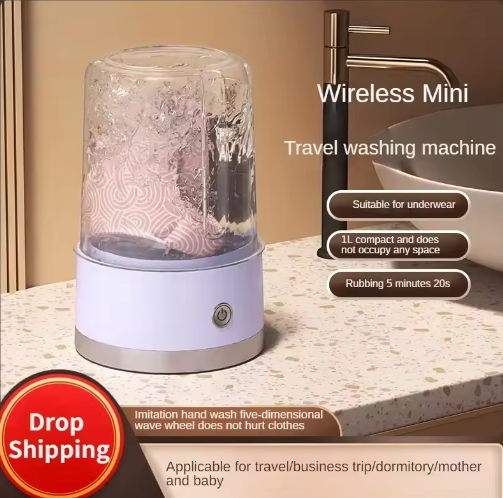 Portable Wireless Rechargeable Laundry Washer