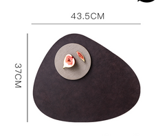 Waterproof Leather Placemat w/ Heat Insulation Pad