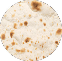 Mexican Burrito Round Plush Throw Blanket
