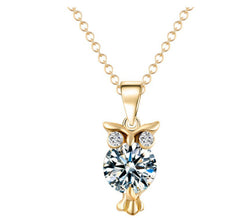 Owl Pendant Choker Style Necklace
