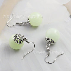 Glow-in-the-Dark Pearl Earrings