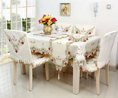 Modern Simple Polyester Embroidered Table Runner