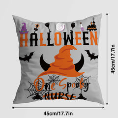 Halloween Spooky Pumpkin Pillow Cover